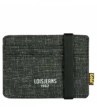 Lois Jeans LOIS RFID protected card holder 203698 black colour