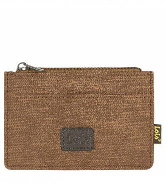 Lois Jeans Porta carte a portafoglio con protezione RFID LOIS 203622 color cammello