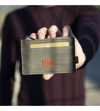 Lois Jeans LOIS 203622 Porte-cartes portefeuille avec protection RFID en couleur grise