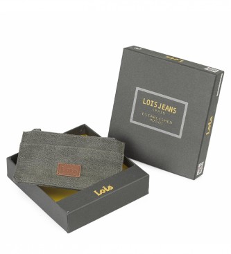 Lois Jeans LOIS 203622 Wallet Card Holder with RFID protection in grey colour