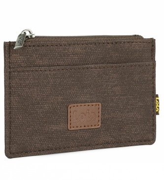 Lois Jeans LOIS 203622 Brieftaschen-Kartenetui mit RFID-Schutz in brauner Farbe