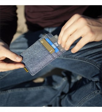 Lois Jeans Wallet Card Holder with RFID protection LOIS 203642 colour blue