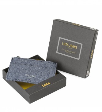 Lois Jeans Porta carte a portafoglio con protezione RFID LOIS 203642 colore blu