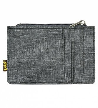 Lois Jeans LOIS 203642 Porte-cartes portefeuille avec protection RFID en gris fonc