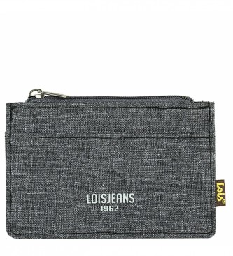 Lois Jeans LOIS 203642 Wallet Card Holder with RFID protection in dark grey colour