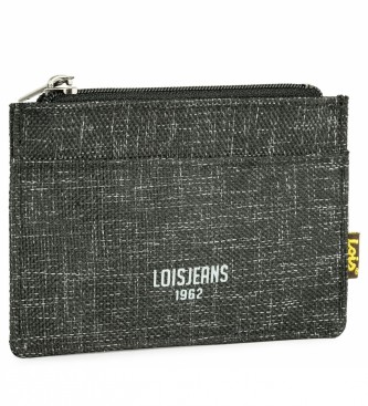 Lois Jeans LOIS 203642 Denarnica Card Holder z zaščito RFID črna barva