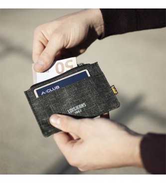 Lois Jeans Porta carte a portafoglio con protezione RFID LOIS 203642 colore nero
