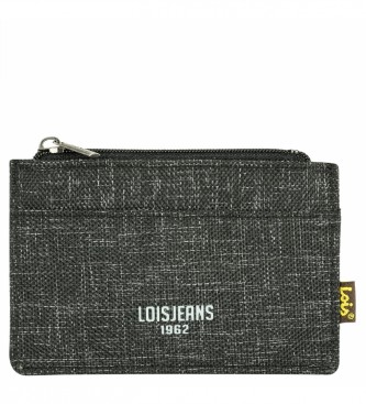 Lois Jeans LOIS 203642 Porte-cartes portefeuille avec protection RFID, couleur noire