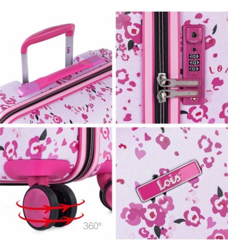 Lois Jeans Mageik trolley koffer roze