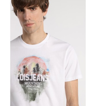 Lois Jeans  T-shirt med kort rm vit