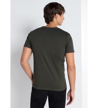 Lois Jeans Camiseta de manga corta verde oscuro