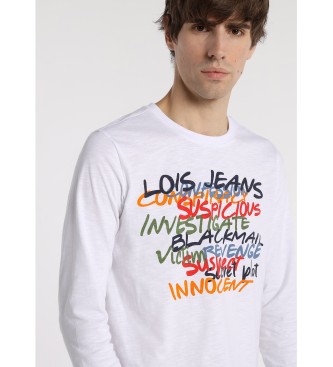 Lois Jeans  Hvid langrmet t-shirt