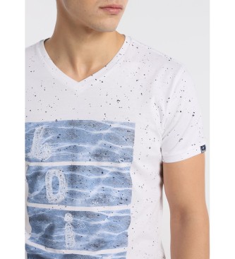 Lois Camiseta Dots Neps Blue Moon Blanco