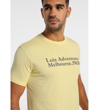 Lois Adventure Free People T-Shirt Gráfica Amarela