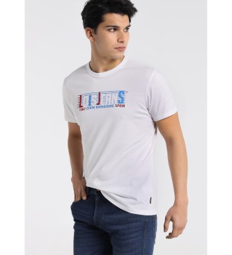 Lois T-shirt bianca con grafica di branding