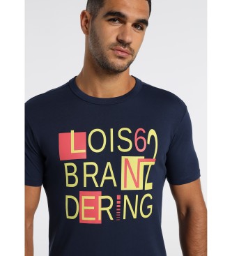 Lois T-shirt con marchio Limone Blu