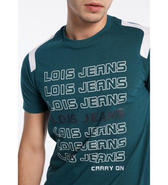 Lois T-Shirt à manches courtes Pieces Shoulder blue