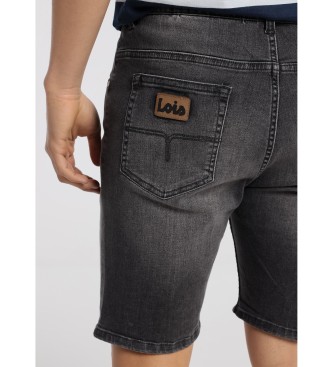 Lois Jeans Denim Regular Fit Bermuda Shorts grijs
