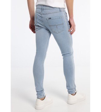 Lois Jeans in denim blu dalla vestibilità skinny candeggina