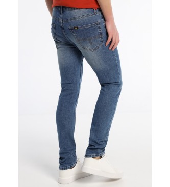 Lois Jeans Jeans Denim Medium Blue Straight Fit Azul