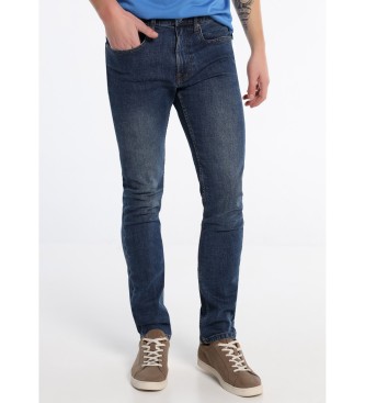 Lois Jeans Jeans Denim Medium Blue Straight Fit Azul