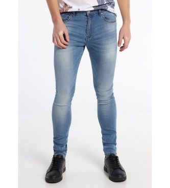 Lois Jeans Jeans Denim Medium Light Blue Skinny Fit (Consulter la taille) Bleu