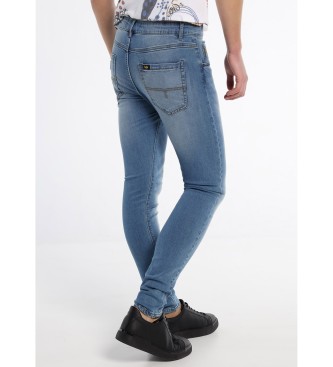 Lois Jeans Jeans Denim Medium Light Blue Skinny Fit (Consulter la taille) Bleu