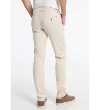Lois Jeans Pantaloni chino bianchi in twill dalla vestibilit regolare