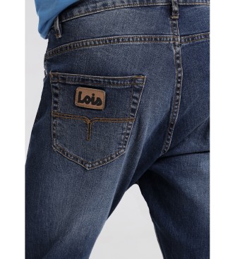 Lois Jeans Pantalones Denim Dark Blue| Slim Fit Tiro - Medio Azul