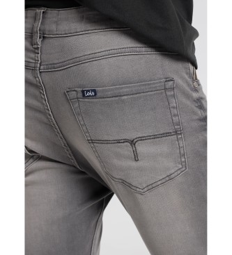 Lois Jeans Pantaloni grigi in denim super elasticizzato