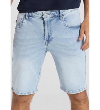 Lois Jeans  Modre Slim fit kratke hlače iz džinsa 