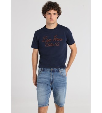 Lois Jeans Blaue Slim Fit Denim Bermudashorts