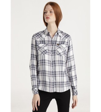 Lois Jeans Camisa Presley Bloom branca