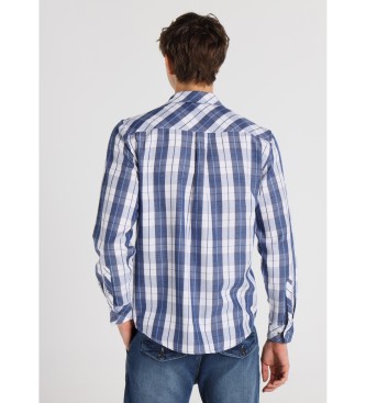 Lois Jeans Srajca z dolgimi rokavi Krašen potisk z modrim prsnim žepom
