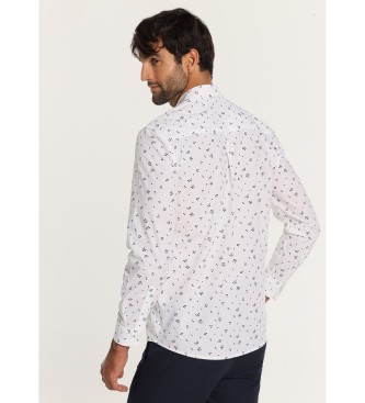 Lois Jeans LOIS JEANS - Lngrmad skjorta med vitt minitryck