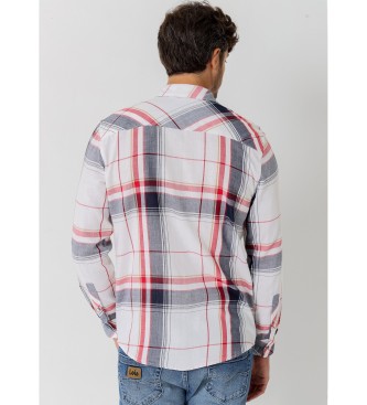 Lois Jeans Long sleeve white checked shirt