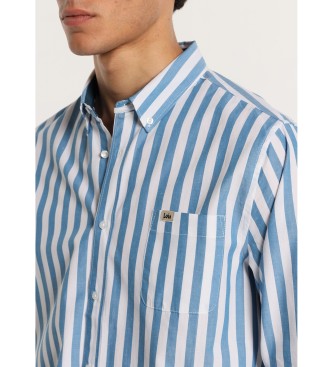 Lois Jeans Blue striped print shirt