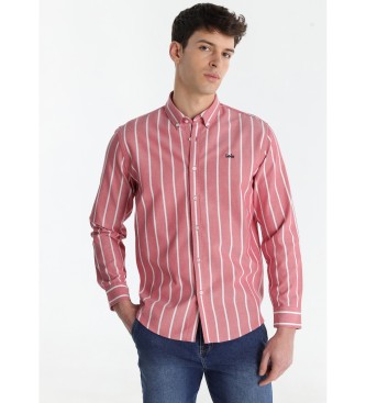 Lois Jeans Czerwona koszula w paski
