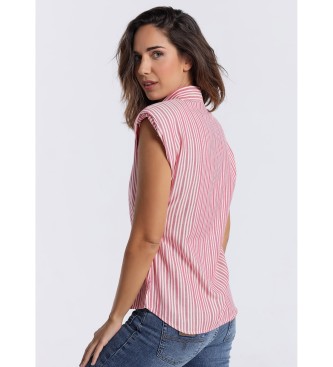 Lois Jeans Striped shirt with shoulder pads