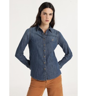 Lois Jeans Camisa azul Paola Rudi