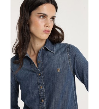 Lois Jeans Camisa azul Paola Rudi