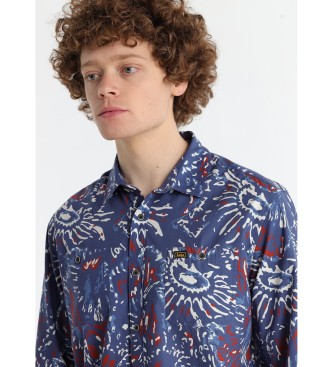 Lois Jeans Camisa estampada azul