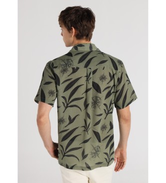 Lois Jeans Polo imprimé à manches courtes, vert