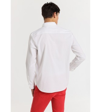 Lois Jeans Long sleeve white polo shirt
