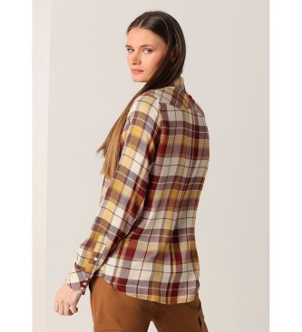 Lois Jeans Camicia di jeans in flanella a quadri multicolore