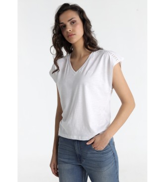 Lois Jeans T-shirt  manches courtes blanc