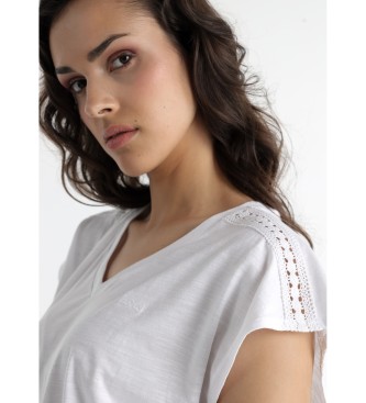 Lois Jeans T-shirt  manches courtes blanc
