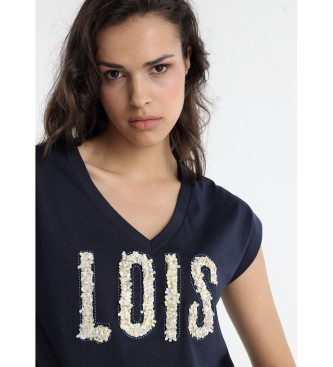 Lois Jeans Navy t-shirt met korte mouwen