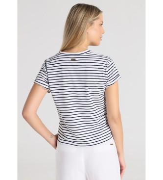 Lois Jeans Camiseta Estampado de rayas Blanco