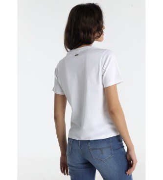 Lois Jeans Kurzarm-T-Shirt wei
